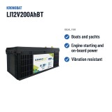 Bateria náutica Kronobat LI12V200AhBT 12V LiFePo4 | baterias.com