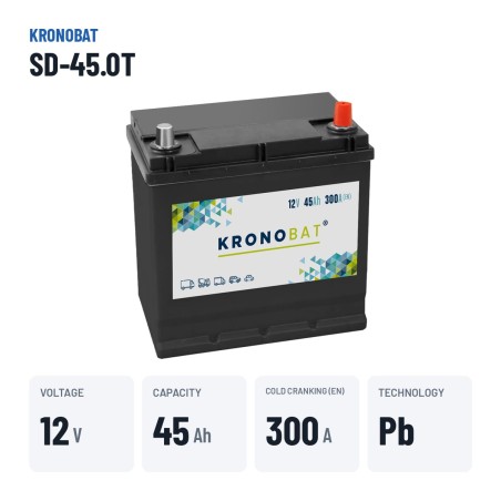 Autobatterie Kronobat SD-45.0T 12V 45Ah 300A – wichtigste Daten