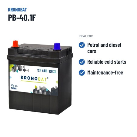 Autobatterie Kronobat PB-40.1F 12V 40Ah 330A – empfohlene Einsatzbereiche