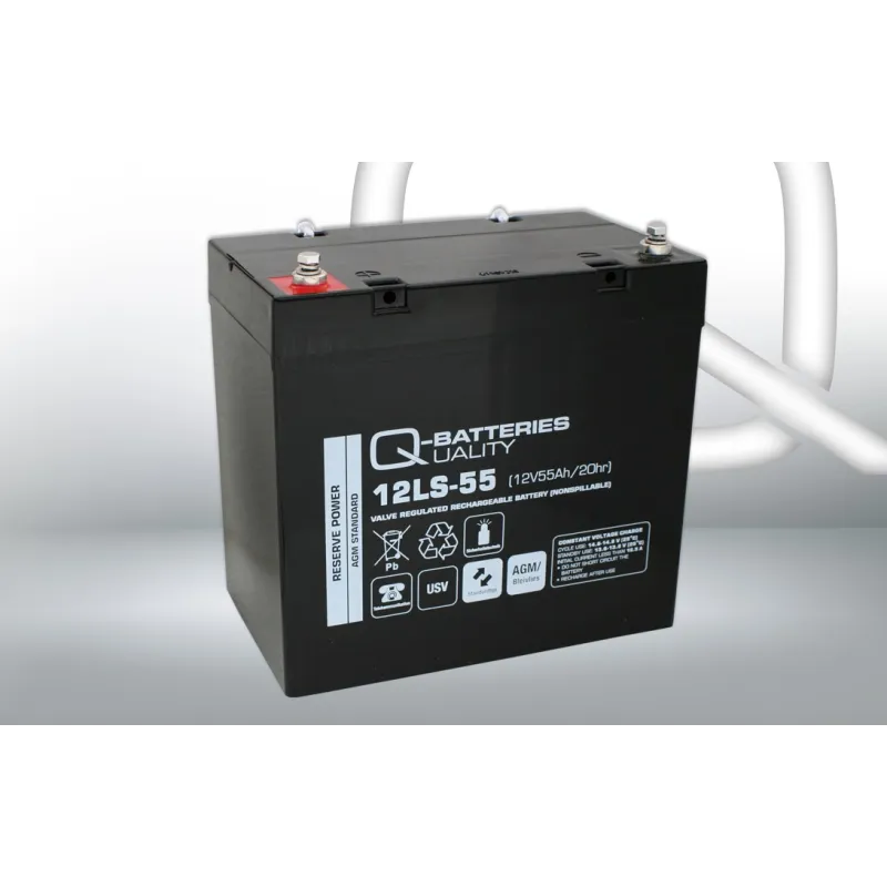 Q-battery 12LS-55. Bateria para reserva de energia Q-battery 55Ah 12V