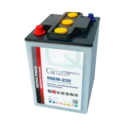 Q-battery 6SEM-230. Batería para aplicaciones cíclicas Q-battery 230Ah 6V