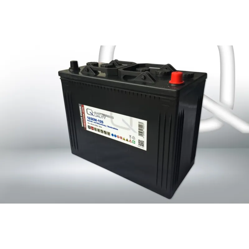Q-battery 12SEM-135. Batería para aplicaciones cíclicas Q-battery 135Ah 12V