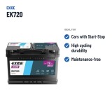 Batteria Start-Stop Exide EK720 12V 72Ah 760A AGM – usi consigliati