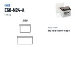 Bateria de mota Exide E60-N24-A 12V 28Ah 280A – terminal e fixação