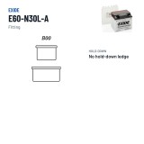 Motorradbatterie Exide E60-N30L-A 12V 30Ah 300A – Pole und Befestigung