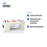 Truck battery Exide ED1353 12V 135Ah 700A – recommended uses