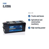 Batteria camion Exide EJ1355 12V 135Ah 1000A – usi consigliati