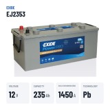 LKW-Batterie Exide EJ2353 12V 235Ah 1450A – wichtigste Daten