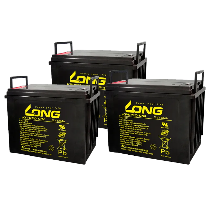 Long KPH155-12N. Batería para dispositivos electrónicos Long 155Ah 12V