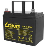 Batterie fauteuil roulant Long U1-34HE 12V 34Ah AGM