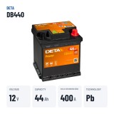 Batteria auto Deta DB440 12V 44Ah 400A – dati principali