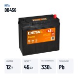 Autobatterie Deta DB456 12V 45Ah 330A – wichtigste Daten