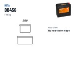 Autobatterie Deta DB456 12V 45Ah 330A – Pole und Befestigung