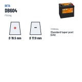 Batterie voiture Deta DB604 12V 60Ah 480A – bornes et fixation