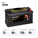 Batteria auto Deta DC900 12V 90Ah 720A | baterias.com