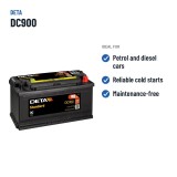 Batteria auto Deta DC900 12V 90Ah 720A | baterias.com