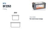 Batterie camion Deta DF2353 12V 235Ah 1300A | baterias.com