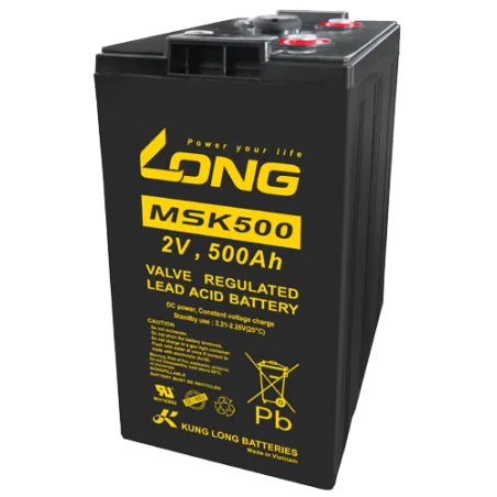 Long MSK500. Batería para sistemas de telecomunicaciones Long 500Ah 2V