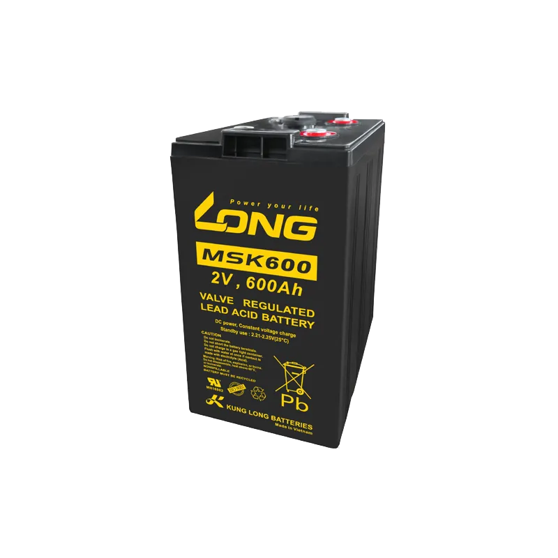 Long MSK600. Batería para sistemas de telecomunicaciones Long 600Ah 2V