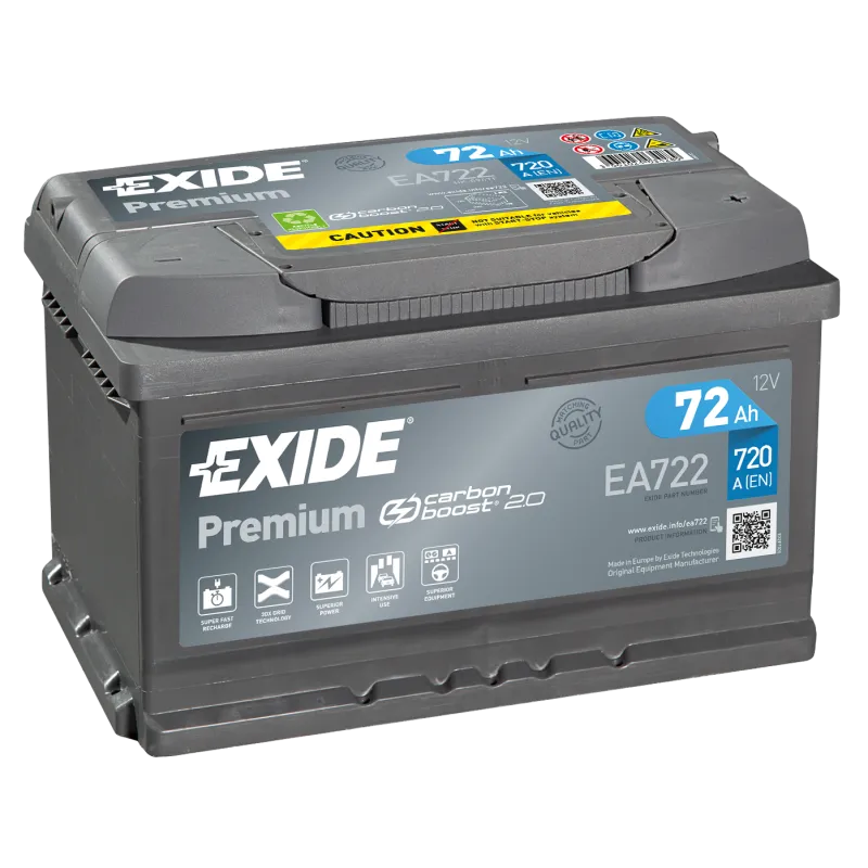 Battery Exide EA722 72Ah EXIDE - 1