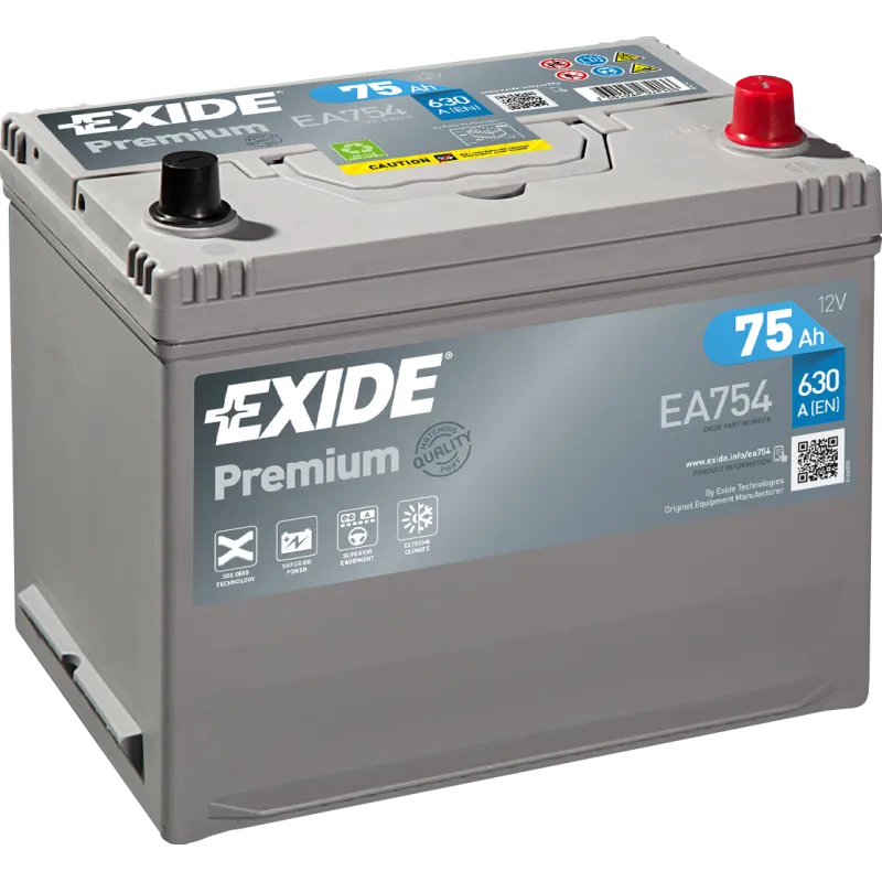 Batería Exide EA754 75Ah EXIDE - 1