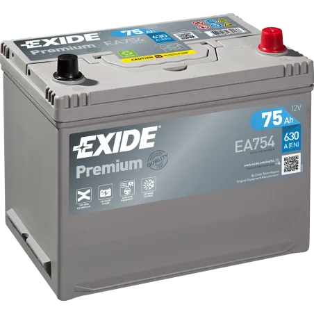 Battery Exide EA754 75Ah EXIDE - 1