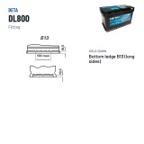 Start-Stop battery Deta DL800 12V 80Ah 800A EFB | baterias.com