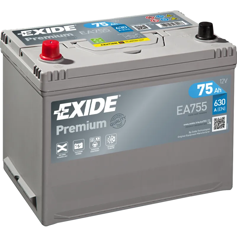Batterie Exide EA755 75Ah EXIDE - 1