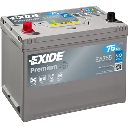 Bateria Exide EA755 75Ah EXIDE - 1