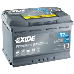 Batería Batteria auto Exide EA770 12V 77Ah 760A para BMW 3 335 i 2011