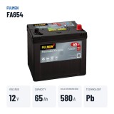 Car battery Fulmen FA654 12V 65Ah 580A | baterias.com