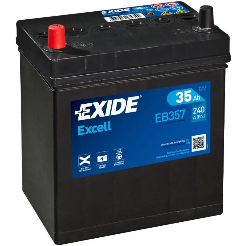 Bateria Exide EB357 35Ah EXIDE - 1