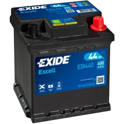 Batería Autobatterie Exide EB440 12V 44Ah 400A para Piaggio Porter Van Electro 1998