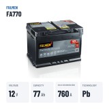 Car battery Fulmen FA770 12V 77Ah 760A – key specs