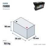 Car battery Fulmen FA900 12V 90Ah 720A | baterias.com