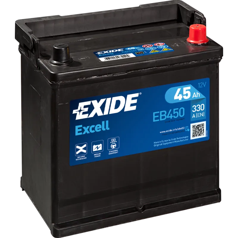 Exide EB450. Batería de arranque Exide 45Ah 12V