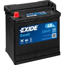Exide EB451. Starterbatterie Exide 45Ah 12V