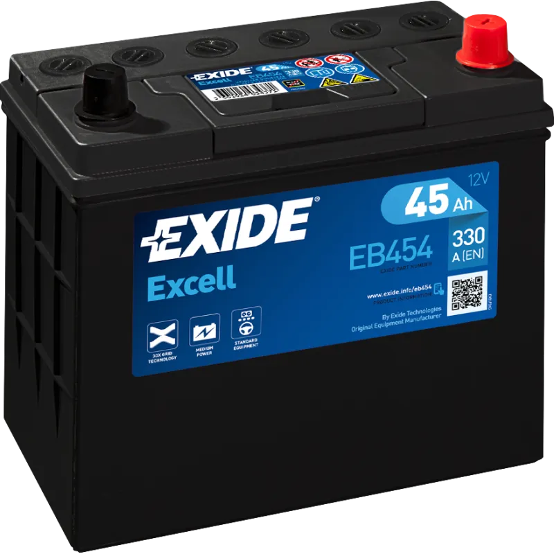 Bateria Exide EB454 45Ah EXIDE - 1