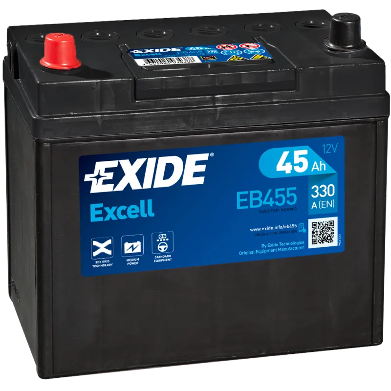 Bateria Exide EB455 45Ah EXIDE - 1