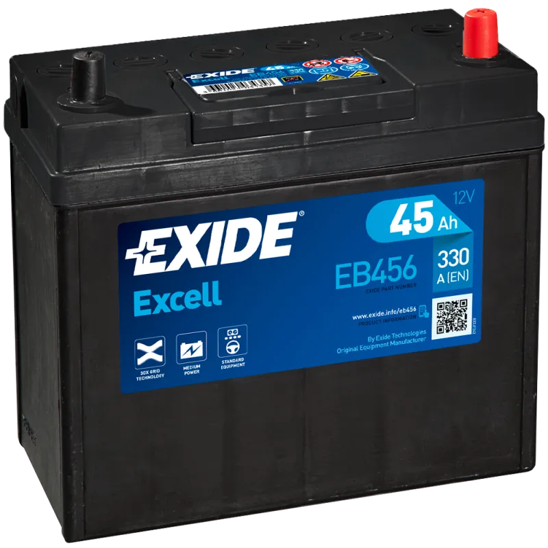 Batteria Exide EB456 45Ah EXIDE - 1