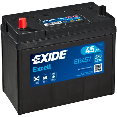 Exide EB457. bateria de arranque Exide 45Ah 12V