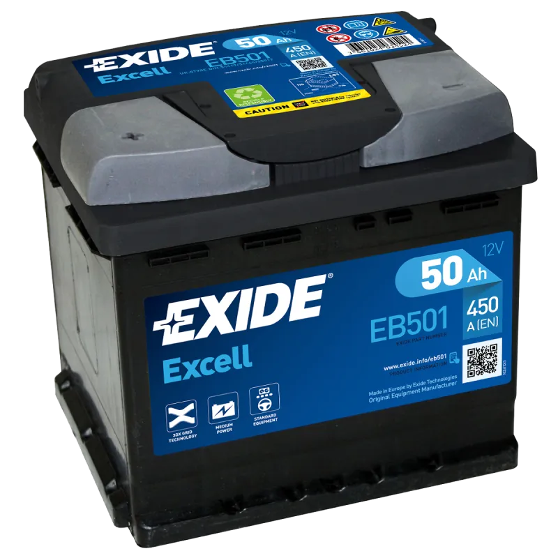 Bateria Exide EB501 50Ah EXIDE - 1
