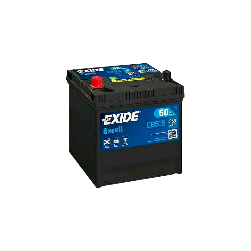 Exide EB505. starter battery Exide 50Ah 12V