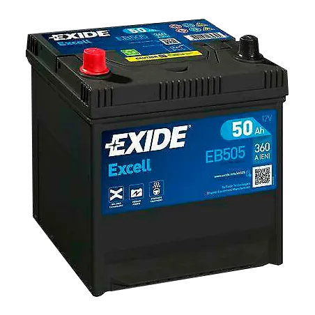 079SE EXIDE EB500 EXCELL Batterie 12V 50Ah 450A B13