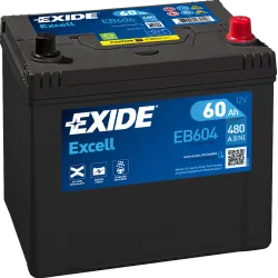 Exide EB604. Starterbatterie Exide 60Ah 12V