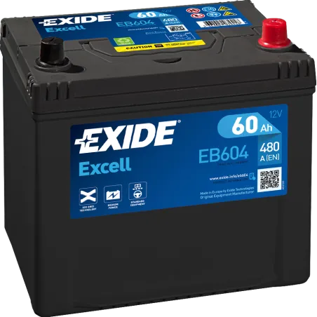 Exide EB604. Starterbatterie Exide 60Ah 12V
