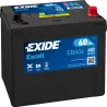 Exide EB604. batteria di avviamento Exide 60Ah 12V
