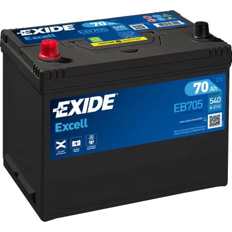 Batería Exide EB705 70Ah EXIDE - 1