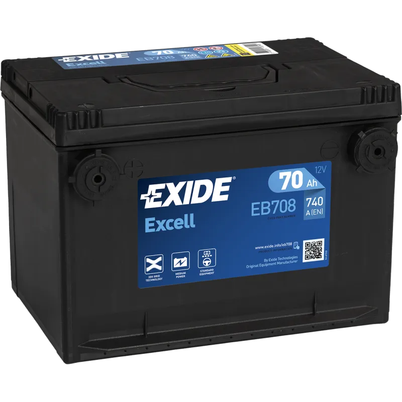Batteria Exide EB708 70Ah EXIDE - 1