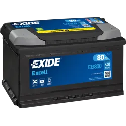Exide EB800. Batería de arranque Exide 80Ah 12V